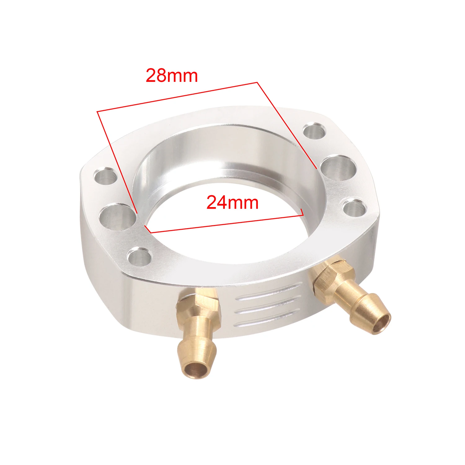 KYX Racing Aluminum Water Cooling Flange Upgrades Parts Accessories for RC Boats Gas Marine Engine RC Boat