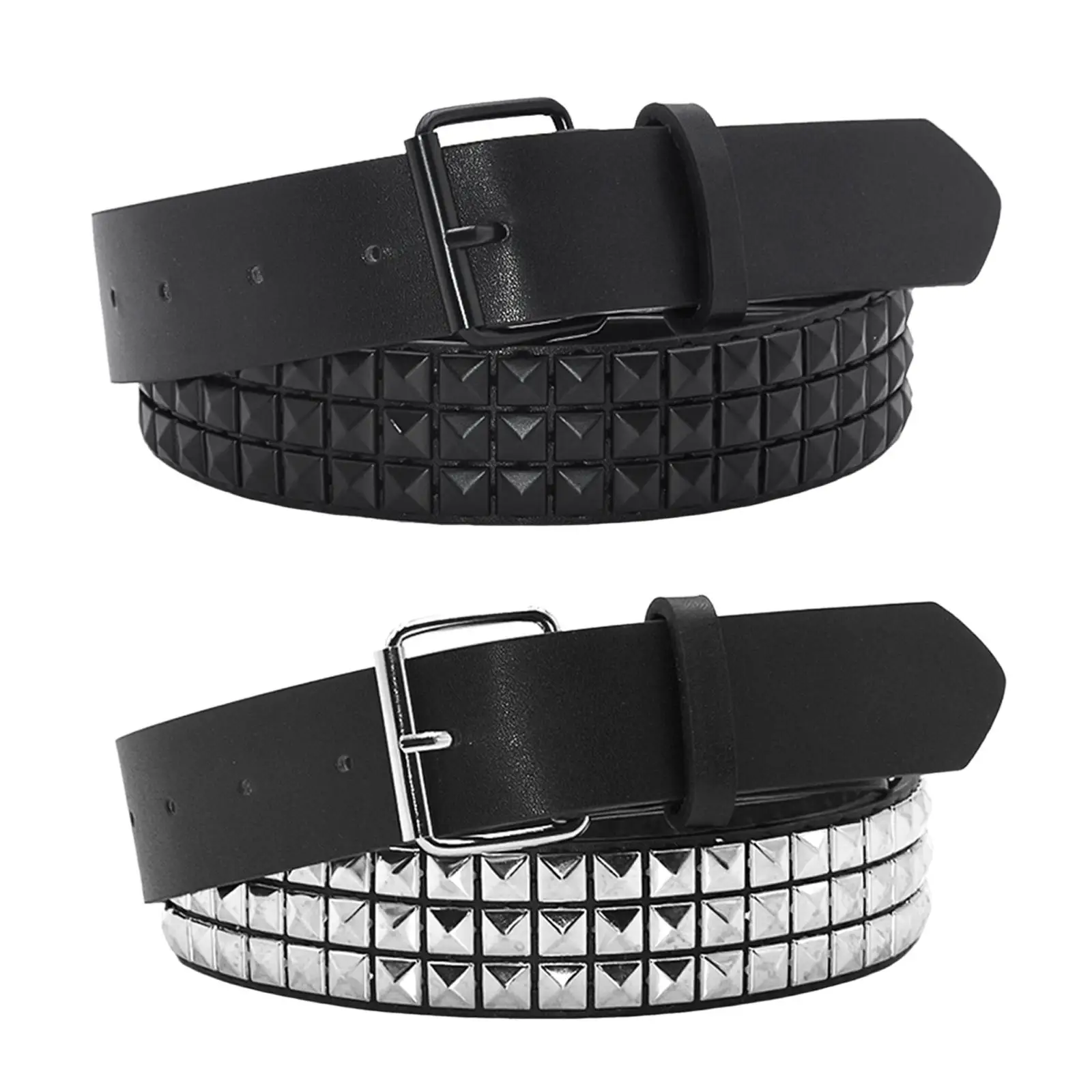 Fashion Rivet Belt Men Women\'s Studded Belt Punk Rock With Pin Buckle Belt Waistband