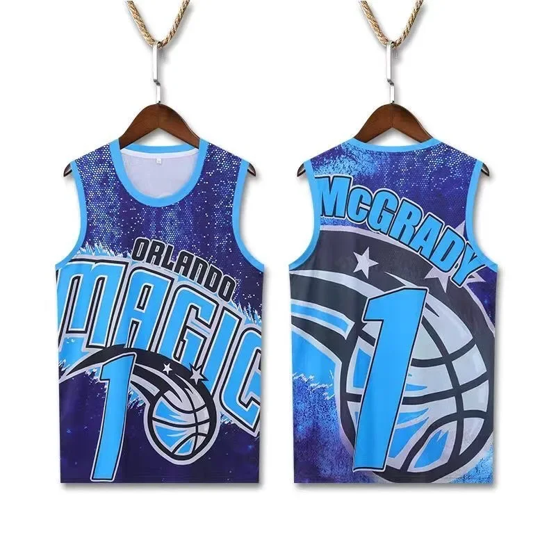 New Fashion Hot 3D Printed Children\'s Vest T-shirt NBA Basketball Series Printed Casual Breathable Vest Tops for Men and Women