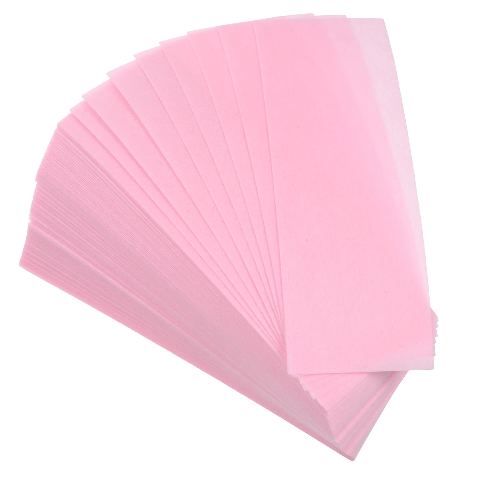 Papel de cera para depilação para mulheres, tiras pequenas, descartável, queixo corporal sensível, tecido não tecido, facial, 100 pcs