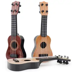 Mini Guitar 4 Strings Ukulele Kids Guitar Plastic Musical Instruments Baby Children Beginner Education Guitar for 4-6 Years Old