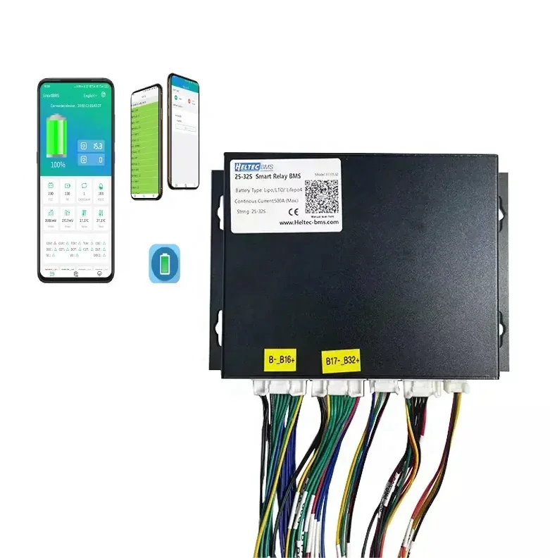 

4S 8S 16S 24S 32S Smart BMS 24V 48V 96V BMS For Lifepo4/LTO/li-ion BMS With RS485 BT UART CAN 200A 500A