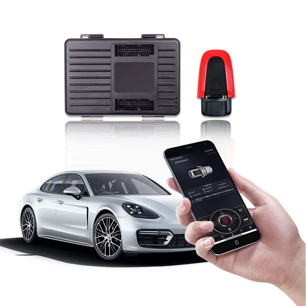 

For Porsche Panamera 2011-2018 Update Dummy Key Start Stop System Auto PKE Keyless GO Original Starter Switch Car Accessories