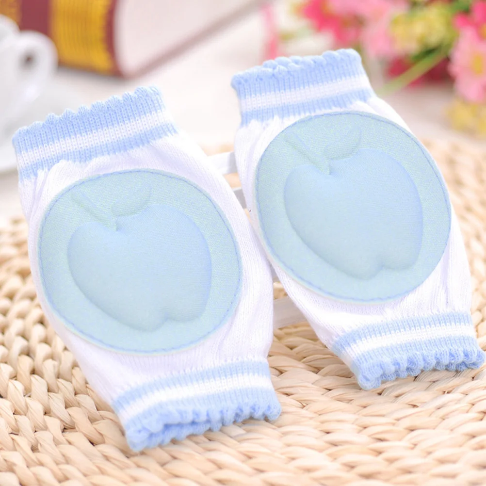 

1 пара детских наколенников из хлопкового волокна, дышащие, впитывающие пот, защитная защита для ползания, детские наколенники для малышей