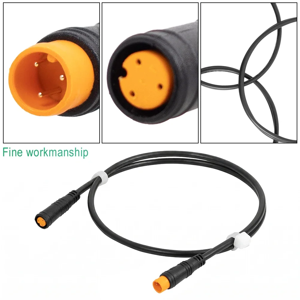 3-Pin-Verlängerungskabel für BAFANG Antriebsmotor E-Bike Daumengashebel Gangbremsensensor Konvertierungskabel Stecker auf Buchse Ersatzkabel – Detail 6