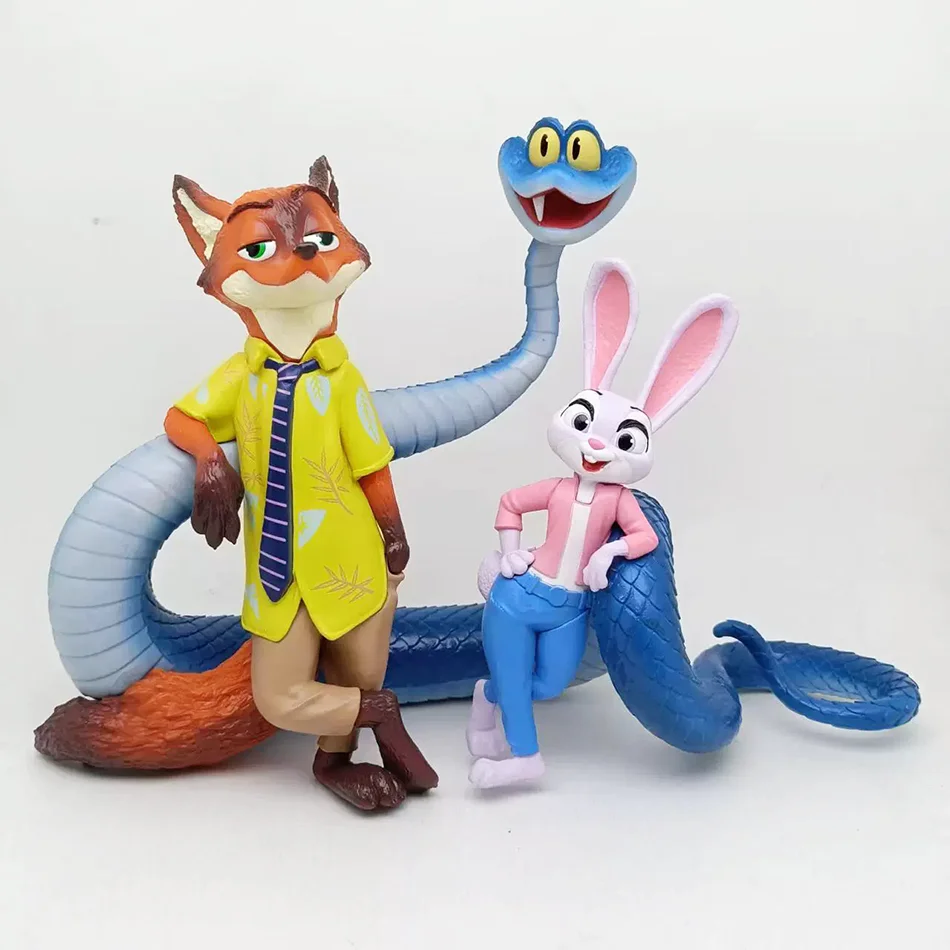 متوفر في المخزون ألعاب شخصيات الحركة المجنونة على شكل حيوانات أرنب جودي هوبس فوكس نيك وايلد مجموعة هدايا الأطفال الطرفية