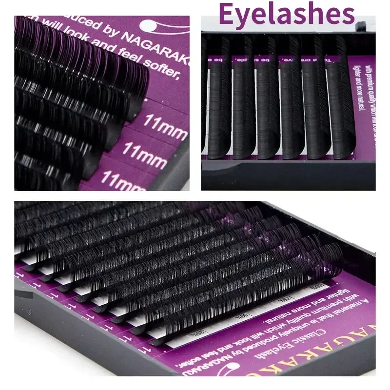 16 Rows Of Single Round Bristles Sunflower Chinese Curl Soft Comfort Matte Single Manual Flowering Eyelash Extensions