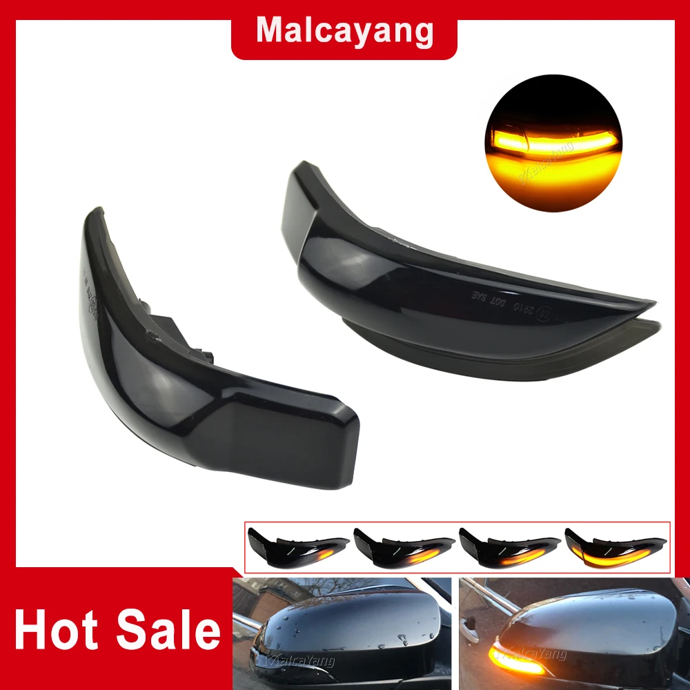 LED Flowing Turn Signal Side Mirror Lights Indicator Flasher For Toyota Yaris NSP KSP130 Camry ACV51 2011 2012 2013 2014-2018