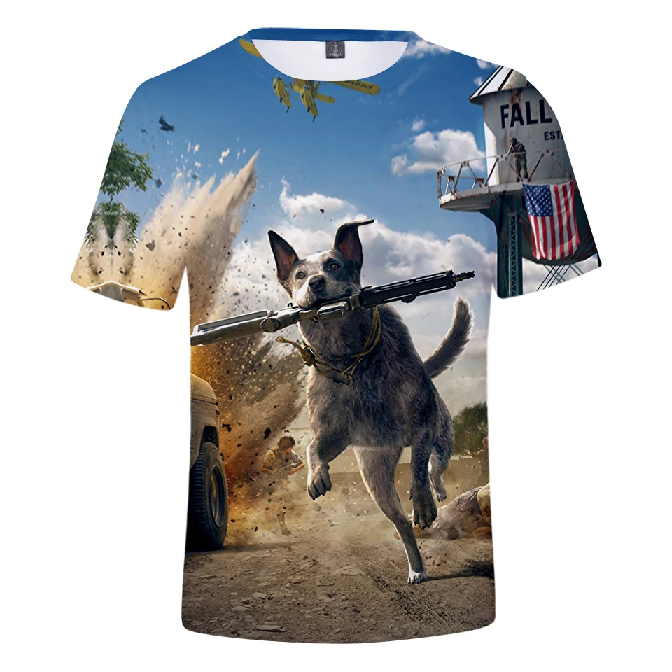 New Far Cry 5 T Shirts Game High Quality Men Women Cool Far Cry 5 T Shirts 3D Print Summer Breathable Oversized Tops