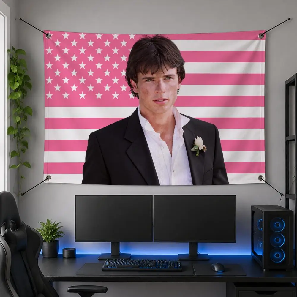 Screen-American Television Leading Man Tom Welling Flags Flag Banner for Bedroom Dorm Party Home Living Room Game Room Gift