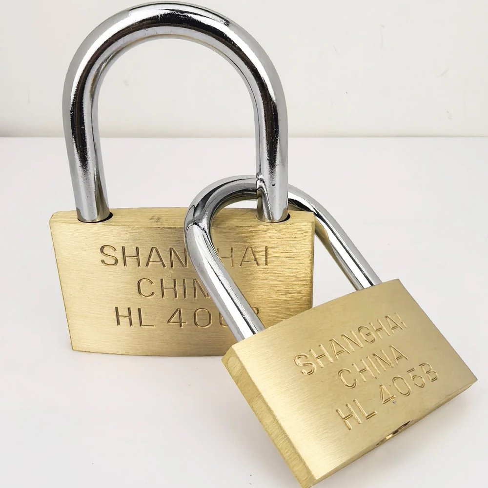 Copper Padlock  Small Locks for Luggage Case Locker Home Improvement Hardware 20mm 25mm 30mm 40mm 50mm Include 3Keys