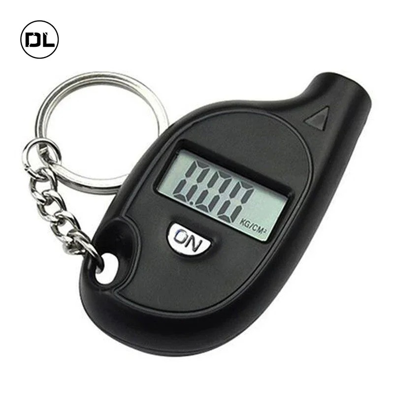 Motorcycle Mini Keychain Tire Air Pressure Gauge Universal Protable Cars Motorbike Wheel Digital Monitor Tool Moto Accessories