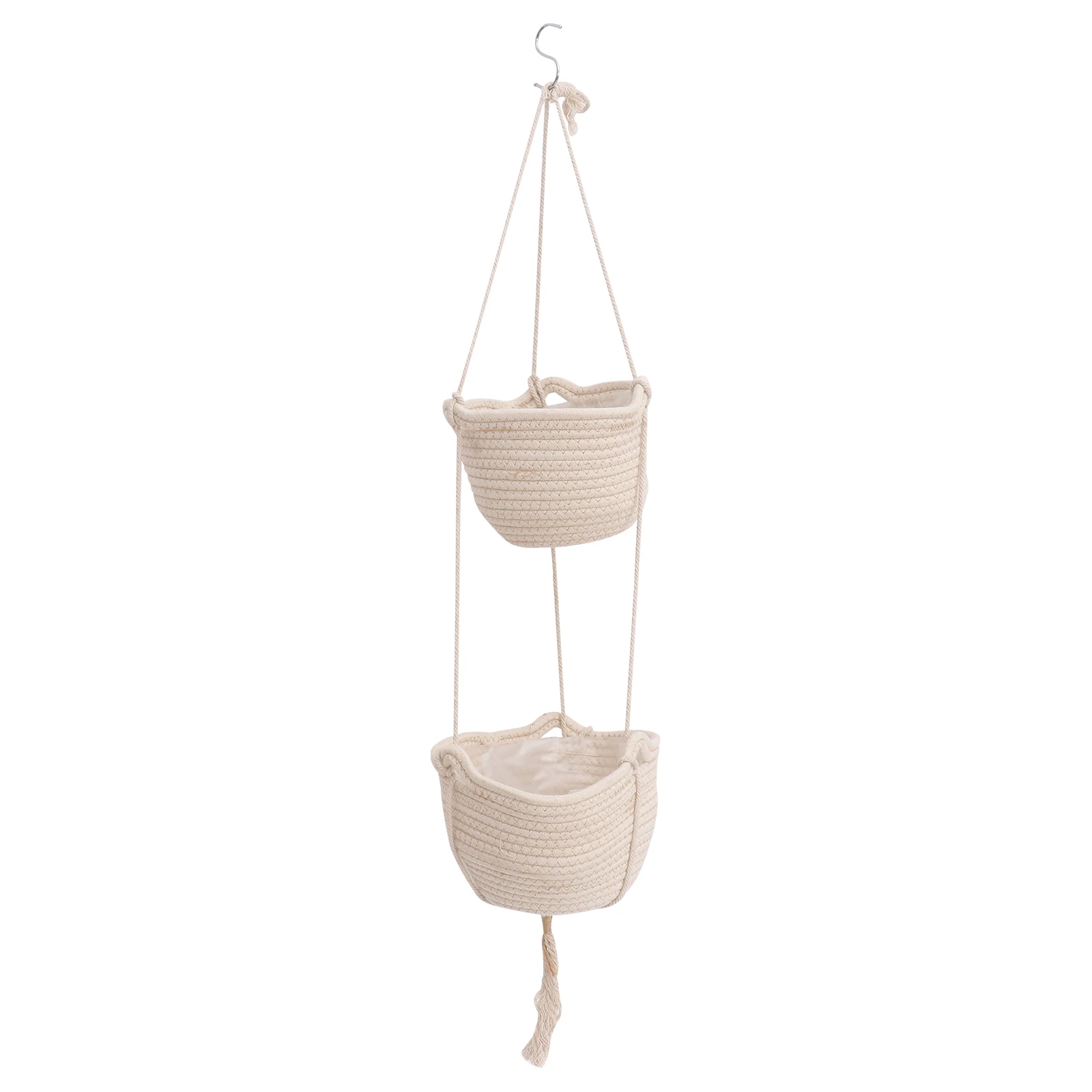 

Hanging Basket Flower Pot Plant Rack Pastoral Style Garden Planter Woven Baskets H woven Home Decoration Flower Arrangement