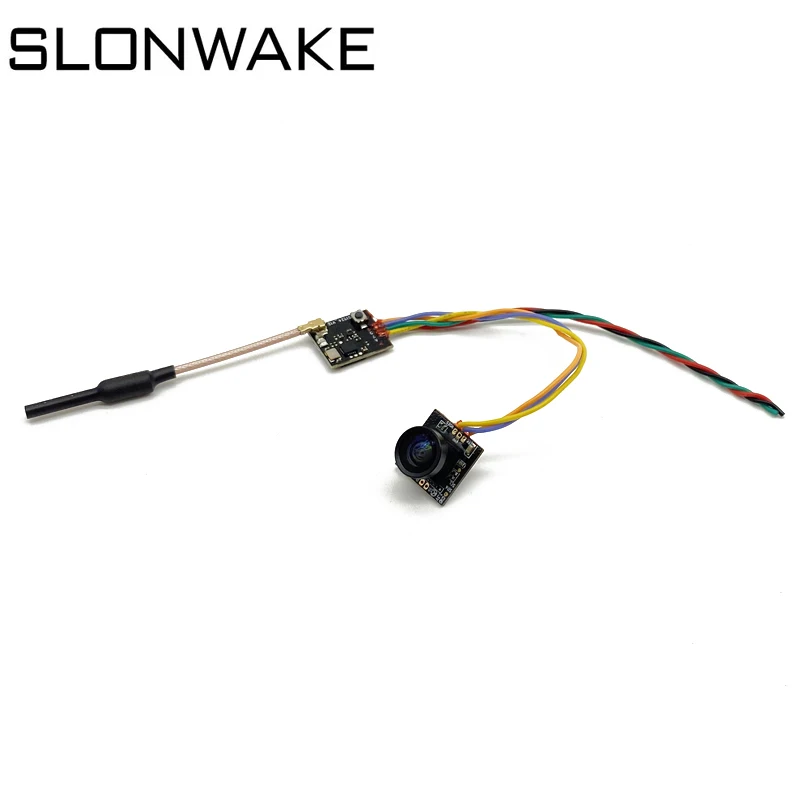 SLONWAKE 5.8G VTX 40CH 250mW Power Adjustable FPV Transmitter Support Smartaudio and CMOS 800TVL fpv Camera for RC Playing Drone