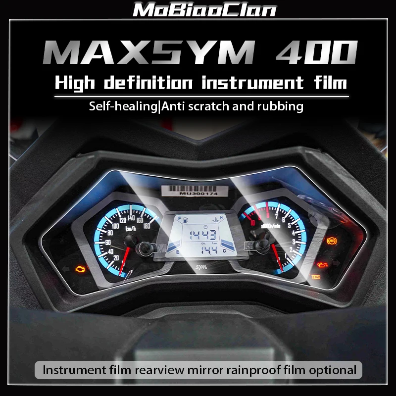 

For SYM MAXSYM400 MAXSYM 400 Motorcycle Scratch Cluster Screen Dashboard Protection Instrument Film Transparent Protective Film