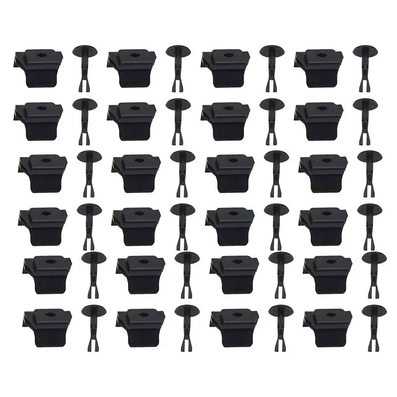 

53879-28010 53879-58010 47749-58010 50 Sets Front Fender Liner & Bumper Cover Clip & Pin Kit Fit for Lexus GS IS Toyota 4Runner