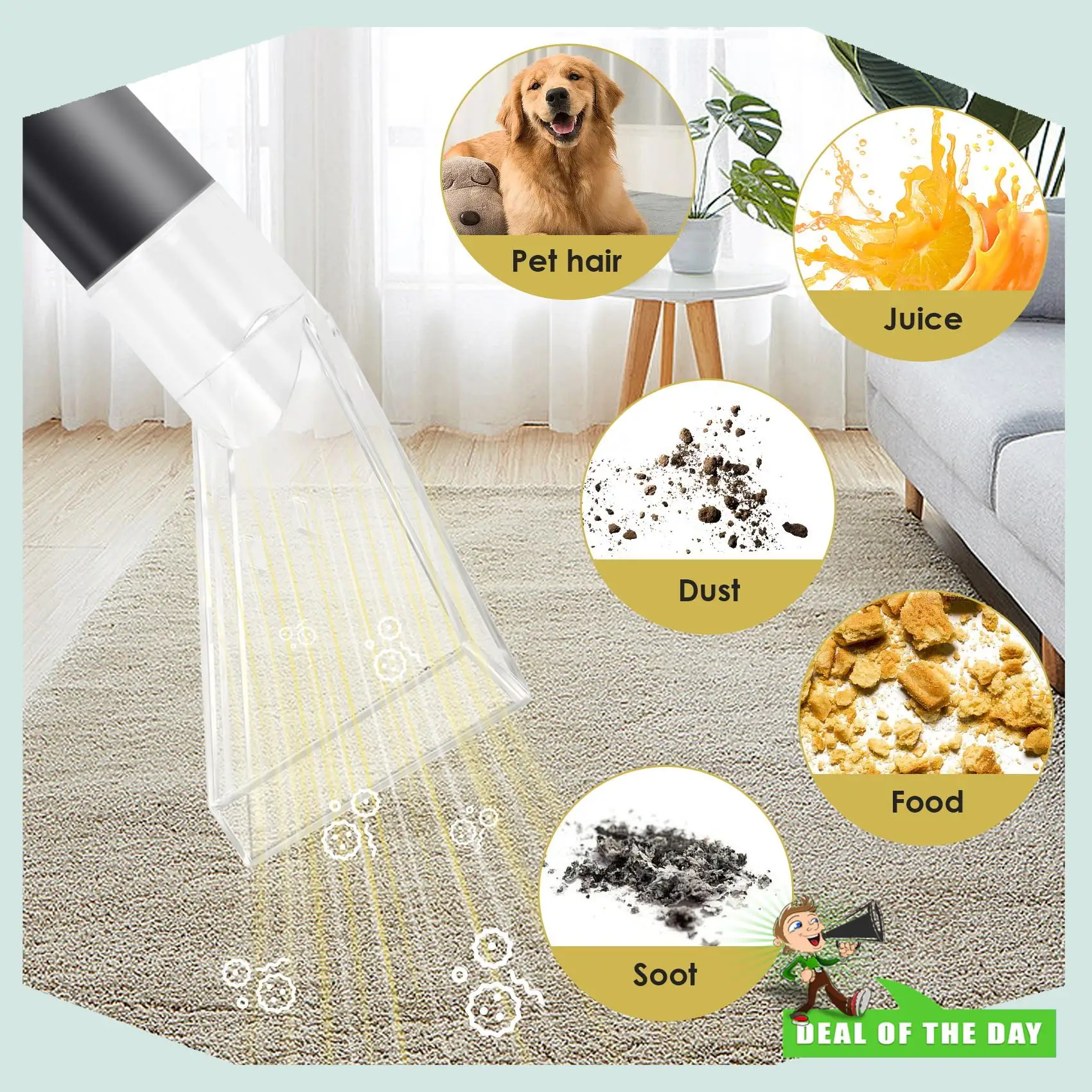 24-Hour Delivery 4Pcs Swivel Head Vacuum Cleaner Brush Cleaner Nozzle Suction Floor Nozzle With Adapter Swivel Head Carpet Clean