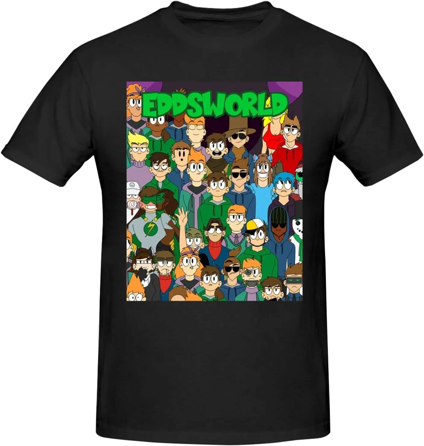 Eddsworld T Shirt Man's Summer  Casual Short Sleeve  Tees High Quality 100%Cotton Short Sleeve