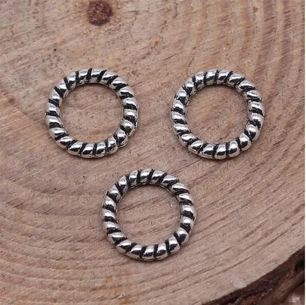 

40 шт. 8x8 мм подвеска из сплава, подвеска в виде кольца, Ювелирная фурнитура EF3850