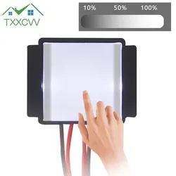 DC 12V 24V Mirror Touch Switch Bathroom Mirror Makeup Mirror LED Monochrome Tricolor Electrodeless Dimming Mirror Switch Adjusta