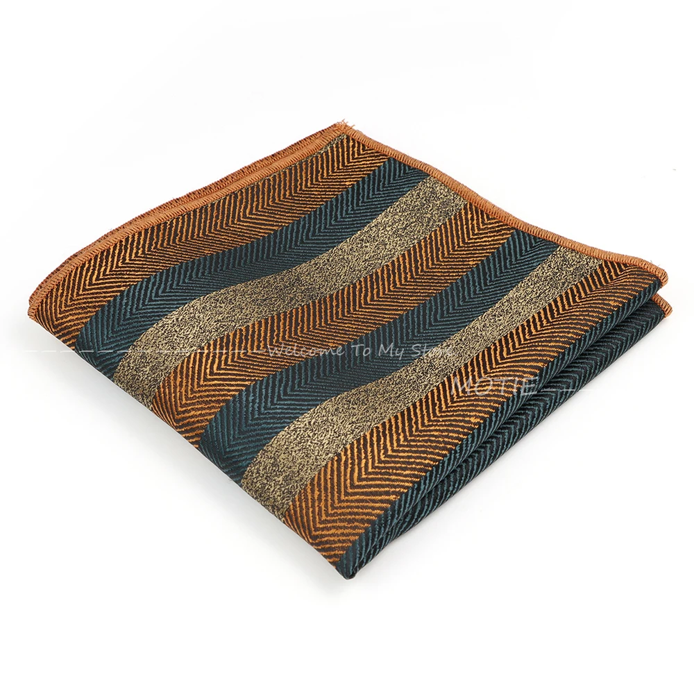 Cashew Flower Polyester Pocket Square for Men