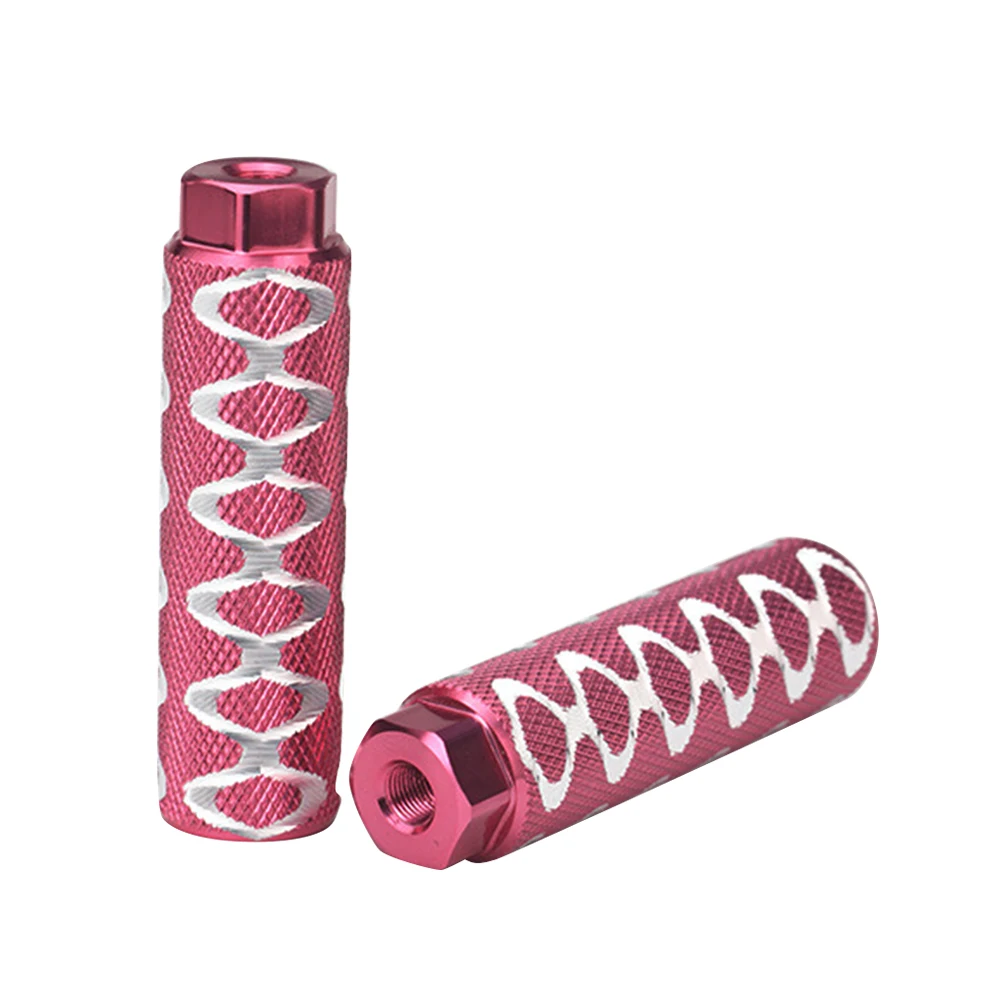 

1 Pair Aluminum Alloy Bicycle Pedal Sturdy Long Footpeg Rainproof For Mountain Bike Repair Replacement Accessory Red