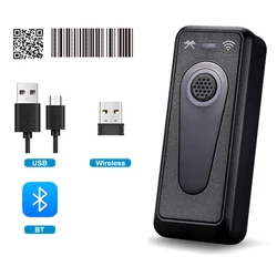 Barcode Scanner DM3 Wireless 1D 2D CMOS Scanner USB Bluetooth Mini Pocket QR Reader IOS Android Windows for Mobile Payment