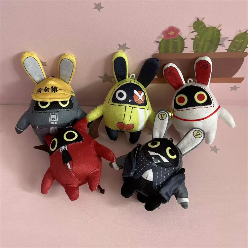 10cm Zenless Zone Zero Bangboo Plush Keychain The Bangboo Anby Nicole Demara Rabbit Plush Doll Key Chain Bag Pendant Toys Gift