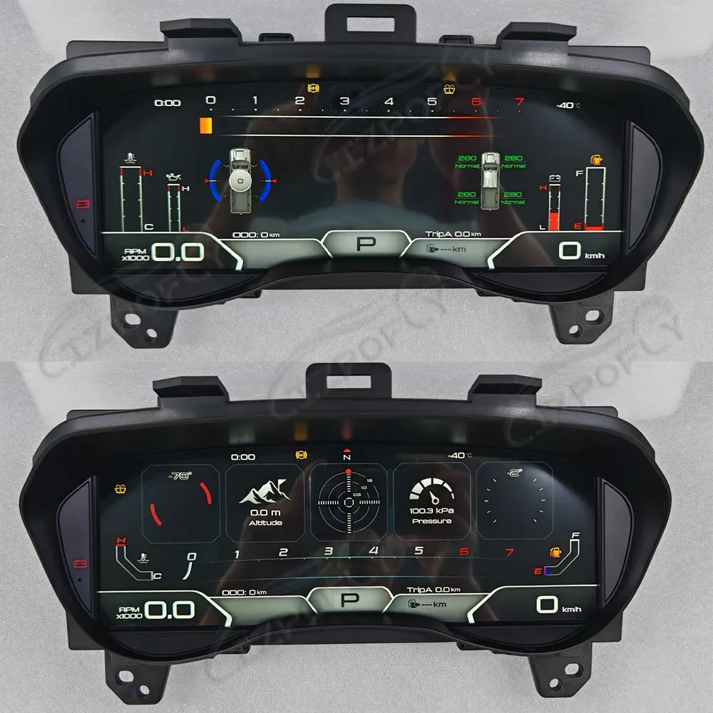 Full LCD Digital Instrument Cluster For Ford Everest & Ranger T7 T8 2016–2021 Plug and Play Speedometer Dashboard Replacement