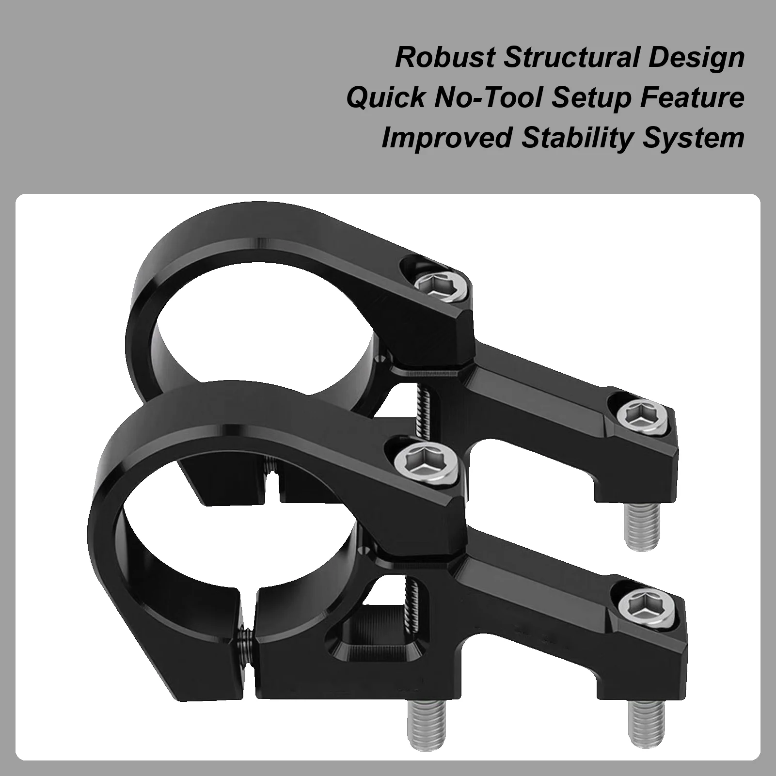

Вынос велосипеда с прямым креплением, легкий зажим для руля с прямым креплением, сверхпрочное снаряжение для верховой езды из алюминиевого сплава для начинающих