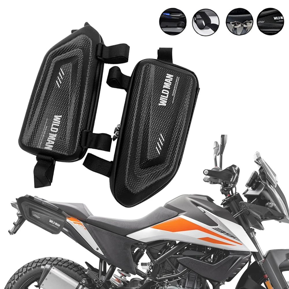 

Мотоциклетная Модифицированная Боковая Сумка для 390 Adventure 390 adventure 390 ADV 2020-2023, водонепроницаемая треугольная Боковая Сумка, жесткая оболочка