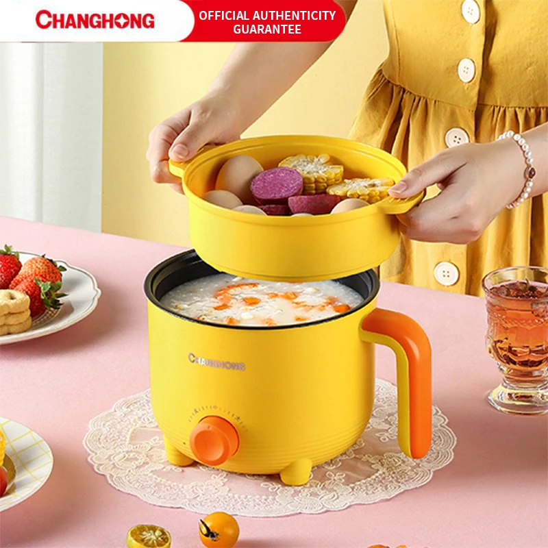 Multifunctional electric cooking pot student dormitory non-stick cooking pot mini color electric boiling noodle small hot pot