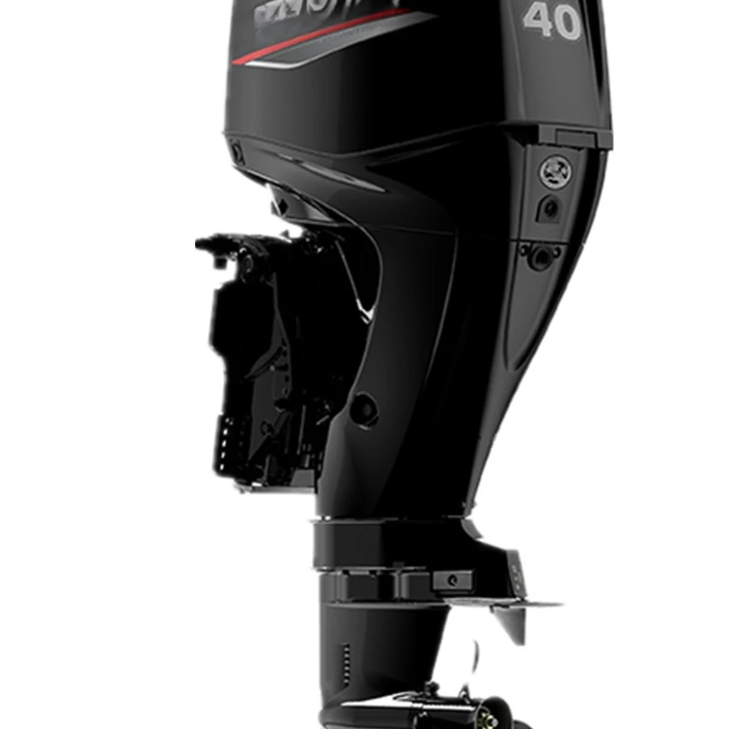 Four-stroke, front-operated outboard 40/50/60/75 hp, electric start, hydraulic lift