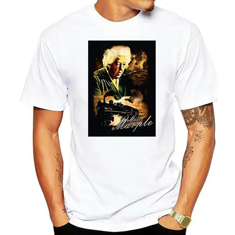 Классическая футболка из фильма «Маргарет Разерфорд», как Агата Кристи, мисс Марпл, Золотой век, преступление, кресло, детектив, мужская футболка