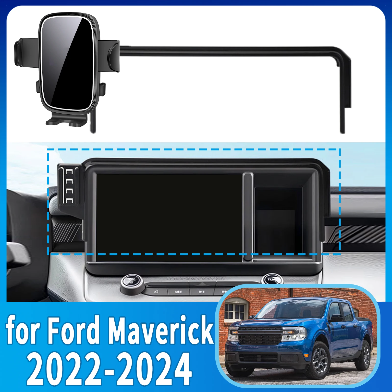 

for Ford Maverick 2022 2023 2024 ​​Phone Holder, Dashboard Screen Mount Bracket Easy Installation​​ Car accessoires