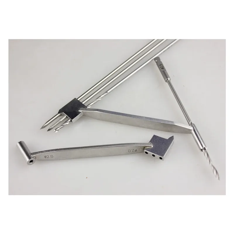 Orthopedic instrument medical 4 four hole needle parallel guider Kirschner wire temporary positioning double head guide drill AO