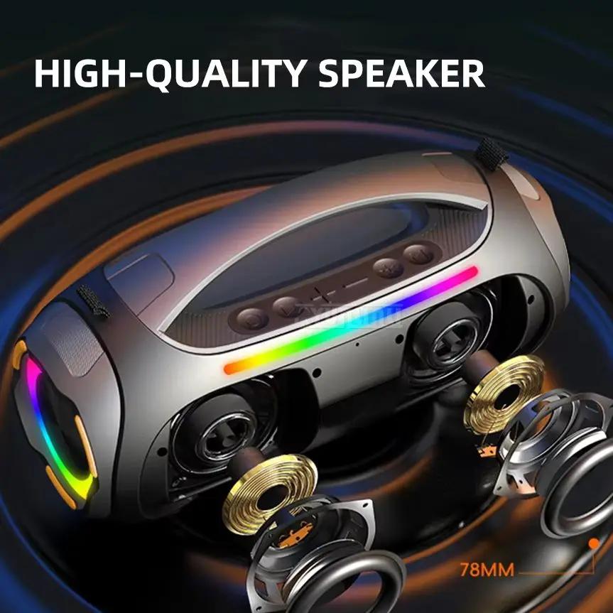 high-power Bluetooth speaker Outdoor portable subwoofer Portable Party Bluetooth speaker