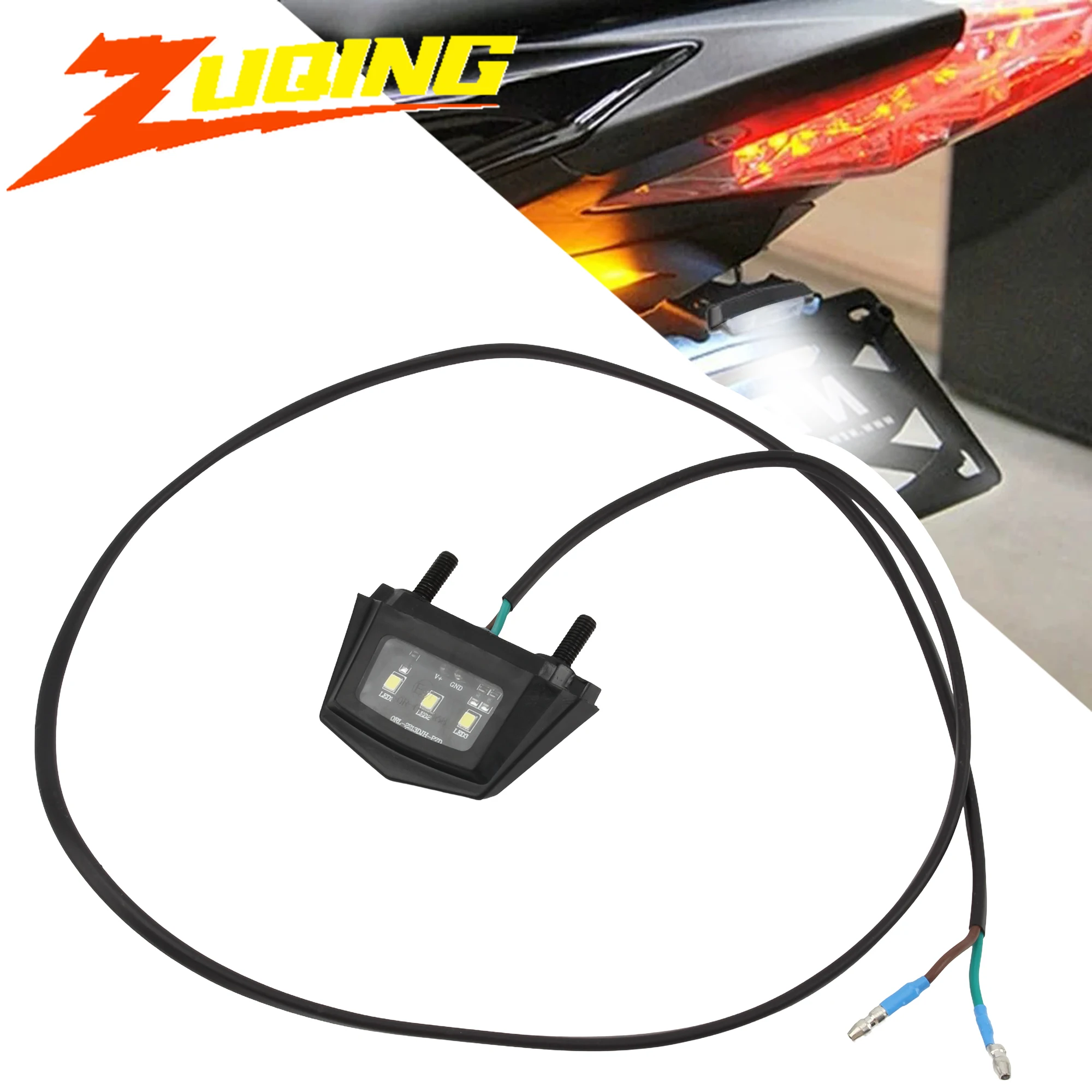 Iluminación LED de placa de motocicleta a prueba de agua para KTM EXC XC SX XCF EXCF XCW SXW 125-500 12V luz de matrícula de motocicleta retroiluminación