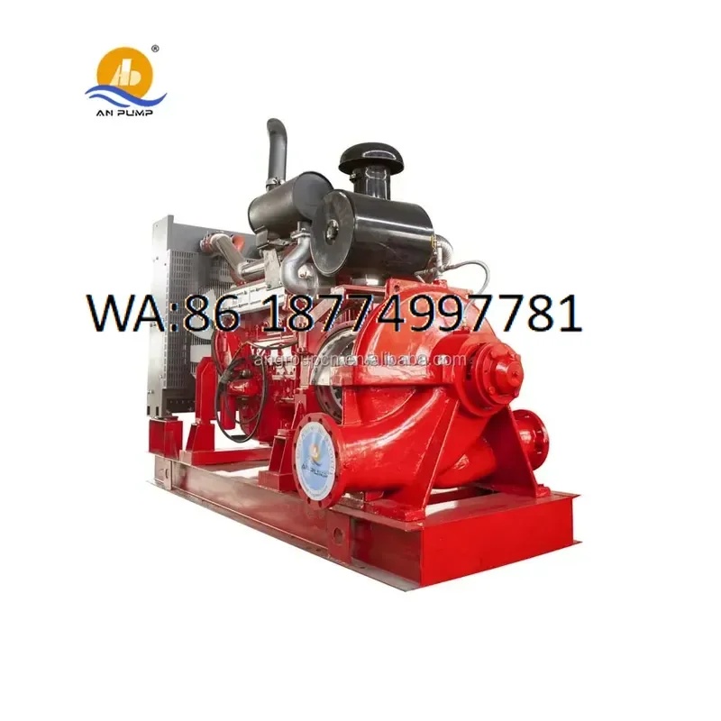 custom 25hp Jockey Engine Driven Pressure Boosting Fire Split Case Water Pump
