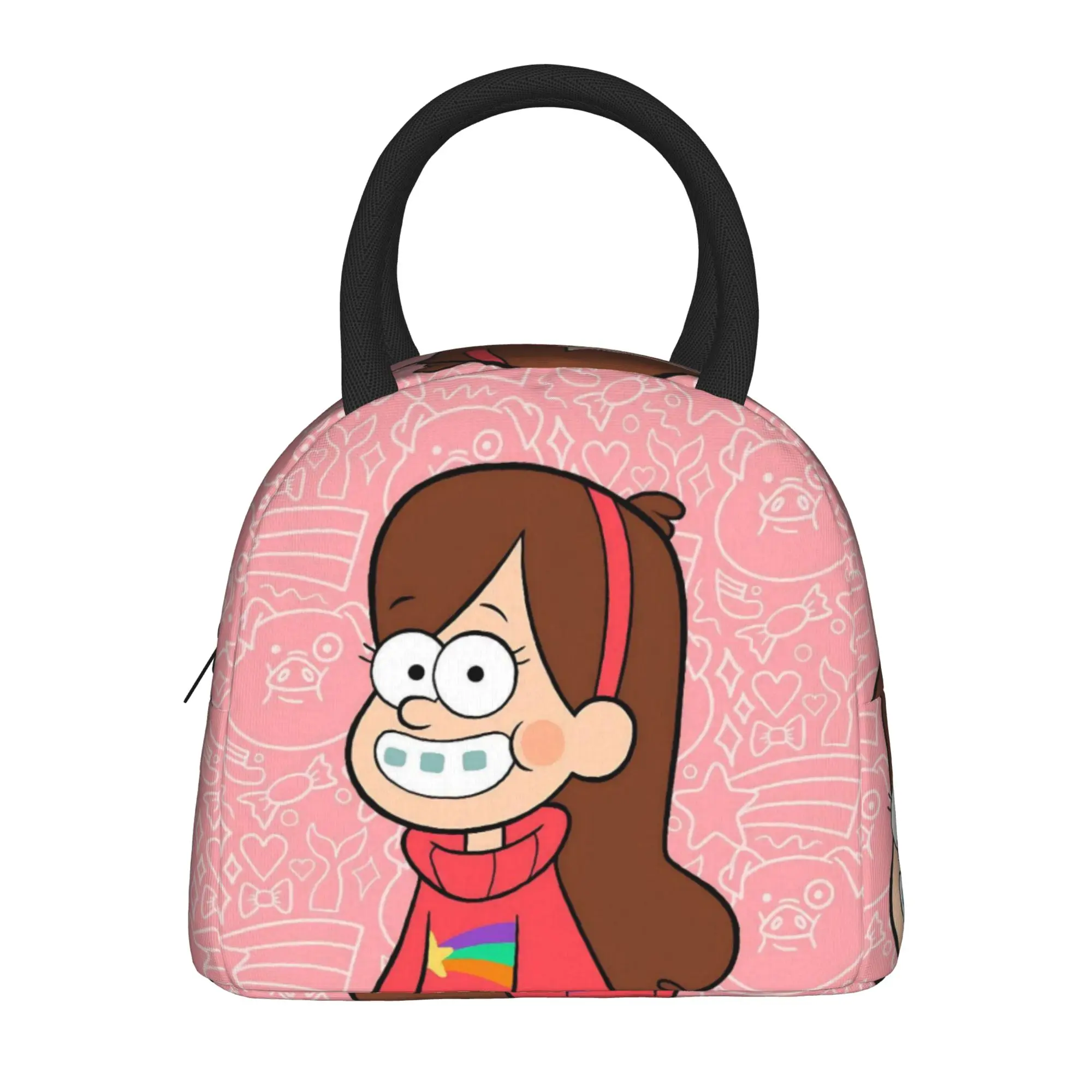 G-Gravity Falls Accessories Insulated Lunch Bags For Outdoor  Food Container Portable Cooler Thermal Lunch Boxes