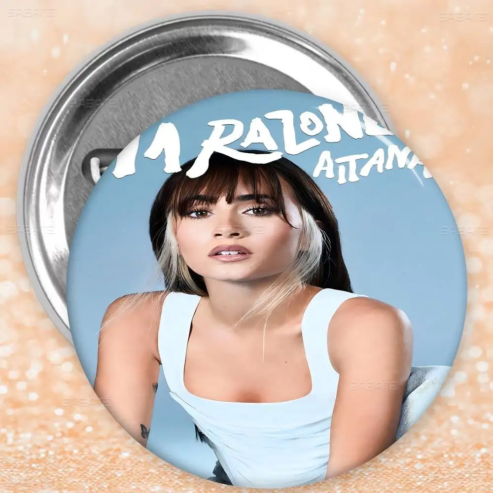 Aitana Ocanaes المغني فيلم لزجة صور دبابيس الإبداعية شارة مستديرة الهدايا دبابيس 32/44/58 مللي متر #4