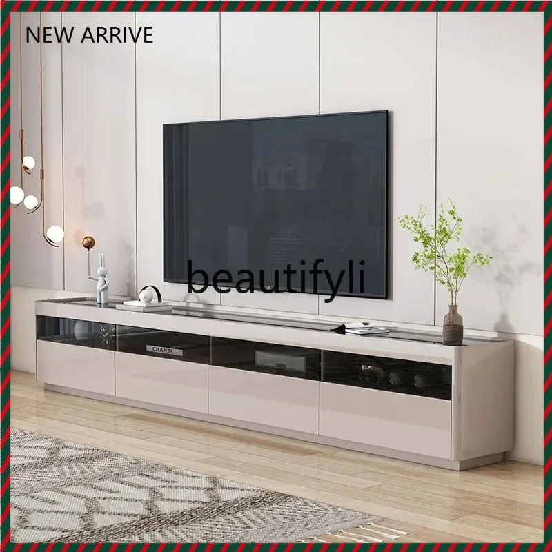 

D2520 Floor-standing TV Cabinet Modern Simple Light Luxury Style Living Room Floor Cabinet Small Apartment Home Floor Storage Ca