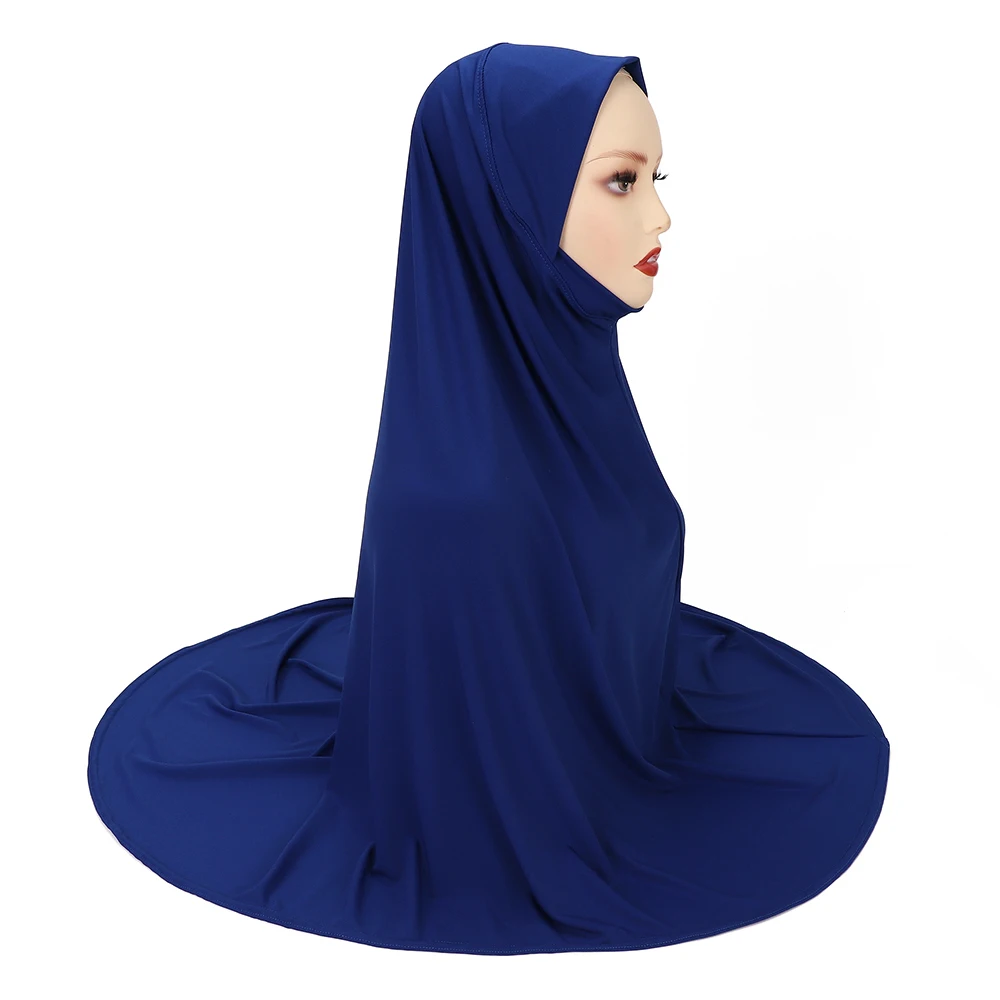 Groot formaat klaar om moslim hijab XL maat Jersey Instant hijab sjaal lichte tulband Maleisische sjaal leverancier te dragen