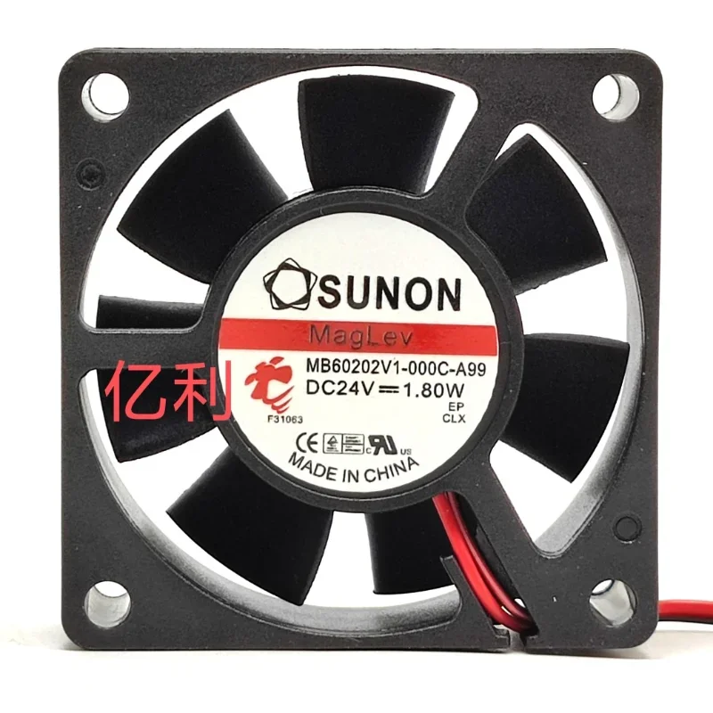 

Новый охлаждающий вентилятор для SUNON MB60202V1-000C-A99 DC 24V 1,8 W, инверторный вентилятор 6 см 6020 60 × 60 × 20 мм