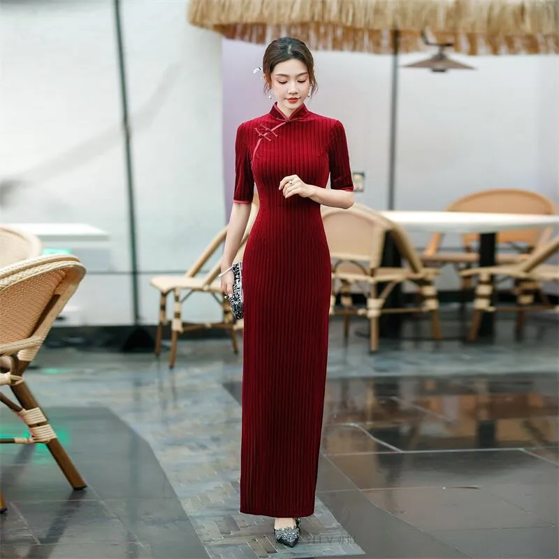 Cheongsam Chinese Traditional Dress for Women Qipao Fashion Clothes Women Clothing Casual Vintage Elegant Streetwear Summer