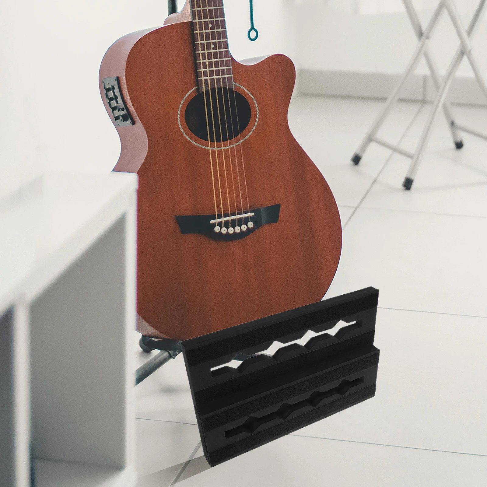

Ultralightweight Guitar Pedal Track Board Eva Foam Shockproof Compact Design For Single Effects Pedals Stable Secure