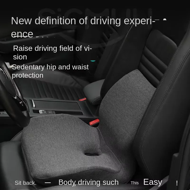 

Orthopedic Memory Foam Thickned Car Seat Cushion Set Slow Rebound Office Chair Back Support Cushion Seat Support Lumbar Cushion
