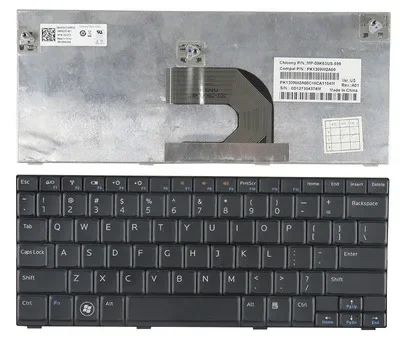 

Laptop US English Keyboard For DELL Inspiron Mini 10-1012 1014 1018 P04T P01T