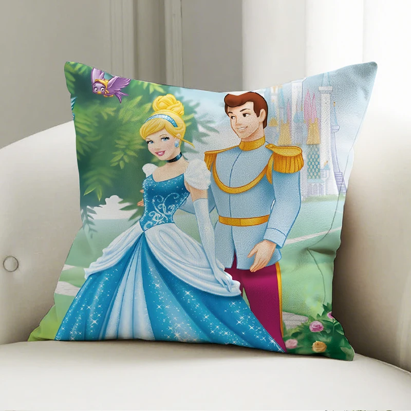 

Disney Cinderella & Prince Pillow Cushion Garden Theme Soft Sofa Decor Throw Pillow Home Decor Gift