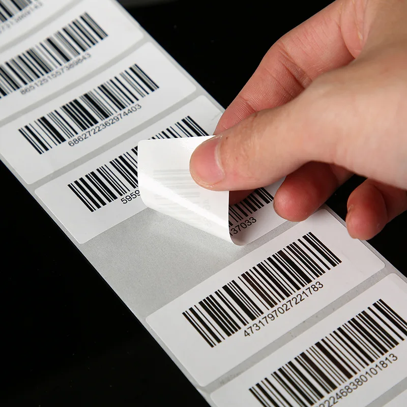 Customizable Variable QR Code Barcode Label Stickers Supermarket Products Serial Number Adhesive Labels